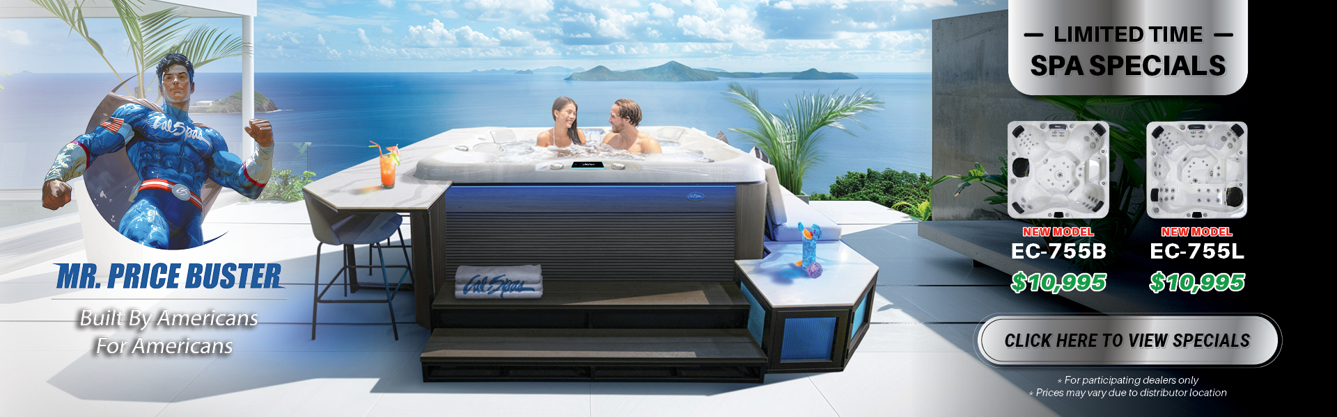 Calspas hot tub being used in a family setting - Hazel Green